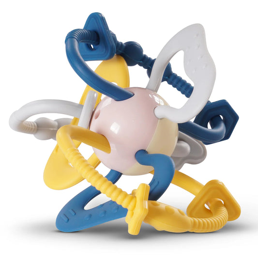 Baybee Silicone Baby Teether for Teething Gums | Soft, BPA-Free, Food-Grade Chew Toy | Safe, Lightweight & Easy-to-Hold Teether for Infants (6–12 Months)