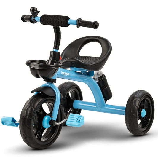 Baybee Maze Baby Tricycle for Kids | Balanced Trike with Adjustable Handle & Seat, Bottle Holder & Storage Basket | Kids Cycle for Boys & Girls 2–5 Years (Blue)