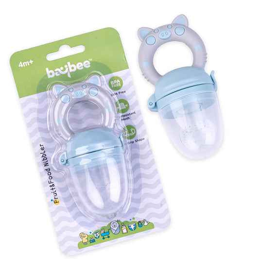 Baybee Organic Silicone Baby Food Feeder | Pacifier with Handle for 3–24 Months | Safe & Hygienic Fruit Feeder (Persian)