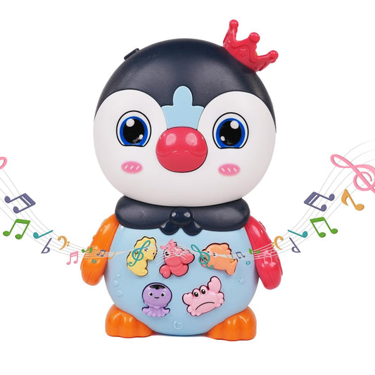 Joy Junction Owl Baby Musical Toy | Interactive Learning Toy with Music, LED Lights & Animal Sounds | Early Educational Development Toy for Toddlers & Infants 12 Months+ (Blue)