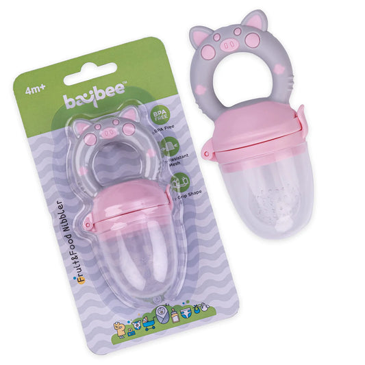 Baybee Baby Food Nibbler Pacifier | Organic Silicone Feeding Pacifier for Infants 3–24 Months | Safe Teething Feeder (Persian)