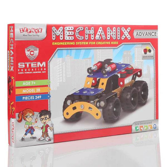Mechanix - Advance, STEAM/STEM Educational Toy, DIY Toy, Building and Construction Set for Boys and Girls Age 7+ - Timbuktoon