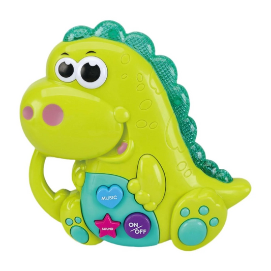 Joy Junction Baby Music Toy Dinosaur | Early Education Musical Toy for Toddlers with Lights & Sounds | Interactive Learning Toy for Babies & Kids (Green)
