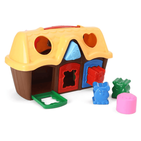 GIRNAR Animal House Shape Sorter – Educational Toy for Toddlers with Colourful Animal & Shape Blocks | Enhances Shape Recognition, Fine Motor Skills & Logical Thinking | Fun Interactive Playhouse Design - Timbuktoon