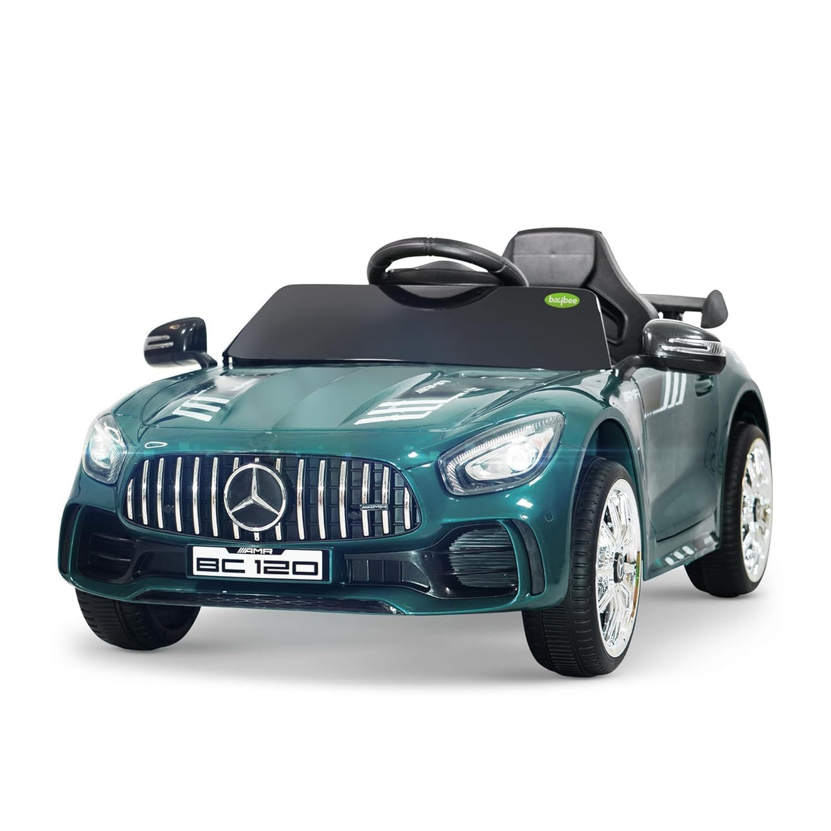 BAYBEE Spyder Pro Battery Operated Car for Kids | Rechargeable Big Battery Ride-On Toy Car with Music & LED Lights | Electric Car for Kids to Drive 2–6 Years Boys & Girls