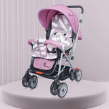 R for Rabbit Lollipop Lite Baby Stroller (Purple Grey) – 0 to 3 Years | 5-Point Safety Harness | Reversible Handlebar | Cushioned Seat with 3-Level Recline | Lightweight Stroller/Pram for Kids
