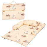 BAYBEE Newborn Baby Bedding Set | 4-Piece Thick Gadda Mattress with Head Pillow & 2 Bolsters | Soft Sleeping Bed for Infants 0–6 Months | Printed Baby Bedding for Boys & Girls