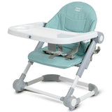Mee Mee Convertible Baby Chair and Booster with Adjustable Height (3 Levels), Removable Meal Tray & Secure Belt, for Babies 6 Months and Older (Grey) - Timbuktoon