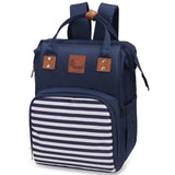 R for Rabbit Caramello Regal Baby Diaper Bag for Mother | Waterproof Multipurpose Diaper Backpack | Large Capacity Travel & Nursing Maternity Bag for Moms (Blue Stripes)