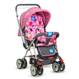 Mee Mee Little Explorer Premium Baby Stroller / Pram – 0 to 3 Years, Infant/Toddler, 5-Point Safety Belt, Reclining Seat, 360° Swivel Wheels, Spacious Storage Basket, Two-Way Handle, Mosquito Net (DX Purple) - Timbuktoon