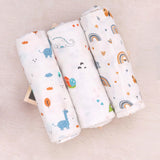 R for Rabbit Cuddlez Swaddle for Newborn Baby | 100% Soft Cotton Muslin | Lightweight, Breathable & Skin-Friendly Multipurpose Swaddler Wrap | Combo Pack of 3 (Multi Safari, Size: 105x100 cm)