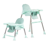 Baybee Invictus Convertible High Chair for Kids | 4-in-1 Baby Feeding Chair with Safety Harness, Adjustable Tray & Recliner | Foldable, Easy-to-Clean Dining & Booster Chair