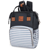 R for Rabbit Caramello Regal Baby Diaper Bag for Mother | Waterproof Multipurpose Diaper Backpack | Large Capacity Travel & Nursing Maternity Bag for Moms (Grey Stripes)
