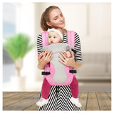 R for Rabbit Cuddle Snuggle Comfortable Baby Carrier (Pink Grey) | For Newborn Baby 3 Months to 2 Years | Ergonomic Baby Carrier with Adjustable Straps & Safety Buckle
