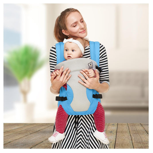 R for Rabbit Cuddle Snuggle Comfortable Baby Carrier (Blue Grey) | For Newborn Baby 3 Months to 2 Years | Ergonomic Baby Carrier with Adjustable Straps & Safety Buckle