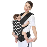 R for Rabbit Hug Me Ergo Baby Carrier – Ergonomic Front & Back Carry Position with Adjustable Belt for 4 Months to 2 Years, Up to 15 Kg (Black)