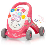 Baybee Oleo Baby Walker for Kids | Push Walker with Music, LED Light, Rotating Gears & Grip Handle | Activity Walker for Toddlers 0–2 Years Boys & Girls (Pink)