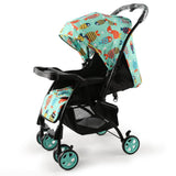 LuvLap Sunny Baby Stroller – Reversible Handle, 5-Point Harness & 3-Level Recline, Compact Fold, Suitable for Newborns to 3 Years (Printed) - Timbuktoon