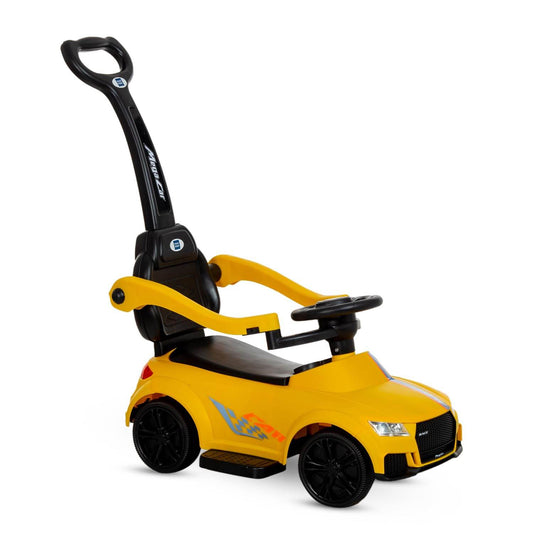 Mee Mee Cruiser Baby Ride-On Car – Safe & Fun Toddler Push Toy for Ages 1–3 Years with Music, LED Lights & Under-Seat Storage (Yellow) - Timbuktoon