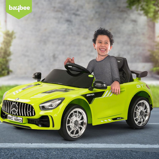 BAYBEE Spyder Pro Battery Operated Car for Kids | Rechargeable Ride-On Toy Car with Music & LED Lights | Big Electric Car for Kids to Drive (Spyder Pro LGR)