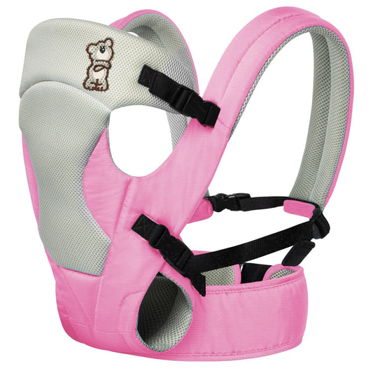R for Rabbit Cuddle Snuggle Comfortable Baby Carrier (Pink Grey) | For Newborn Baby 3 Months to 2 Years | Ergonomic Baby Carrier with Adjustable Straps & Safety Buckle