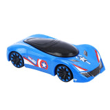 SKOODLE Marvel Pull-Back Hyper Car for Kids | Captain America Edition | Durable Pull Back & Go Vehicle Toy | Sturdy Marvel-Inspired Car for Boys & Girls | Fun & Educational Gift – Blue