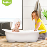 Baybee Lincey Kids Bath Tub for Baby | Mini Swimming Pool with Anti-Skid Base, Soap Tray & Drain Plug | Portable Baby Bathtub for Newborns & Kids 0-5 Years Boys & Girls (Blue)