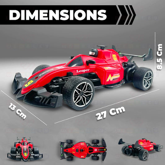 Joy Junction 1:16 Scale Remote Control Racing Car – High-Speed RC Toy Car with Rechargeable Battery & Sturdy Design | Ideal Gift for Kids 5+ (Red)