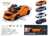 Joy Junction 1:24 Scale Alloy Die-cast Model Car – Pull Back Toy Car with Openable Doors, Lights & Music | Exclusive Metal Car for Kids & Collectors (Orange)