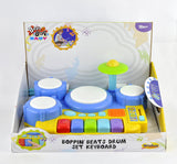 Winfun Boppin’ Beats Drum Set Keyboard | Multi-Color Interactive Musical Toy with Lights, Drum Pads & Keyboard | Educational Music Toy for Toddlers & Kids 12M+