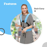 R for Rabbit Cuddle Snuggle Comfortable Baby Carrier (Blue Grey) | For Newborn Baby 3 Months to 2 Years | Ergonomic Baby Carrier with Adjustable Straps & Safety Buckle