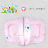 R for Rabbit Snuggy Safari Baby Sleeping Bedding Set with Mosquito Net – 100% Cotton Baby Nest & Sleeping Bag for Newborns, 0–12 Months (Pink)