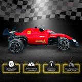 Joy Junction 1:16 Scale Remote Control Racing Car – High-Speed RC Toy Car with Rechargeable Battery & Sturdy Design | Ideal Gift for Kids 5+ (Red)