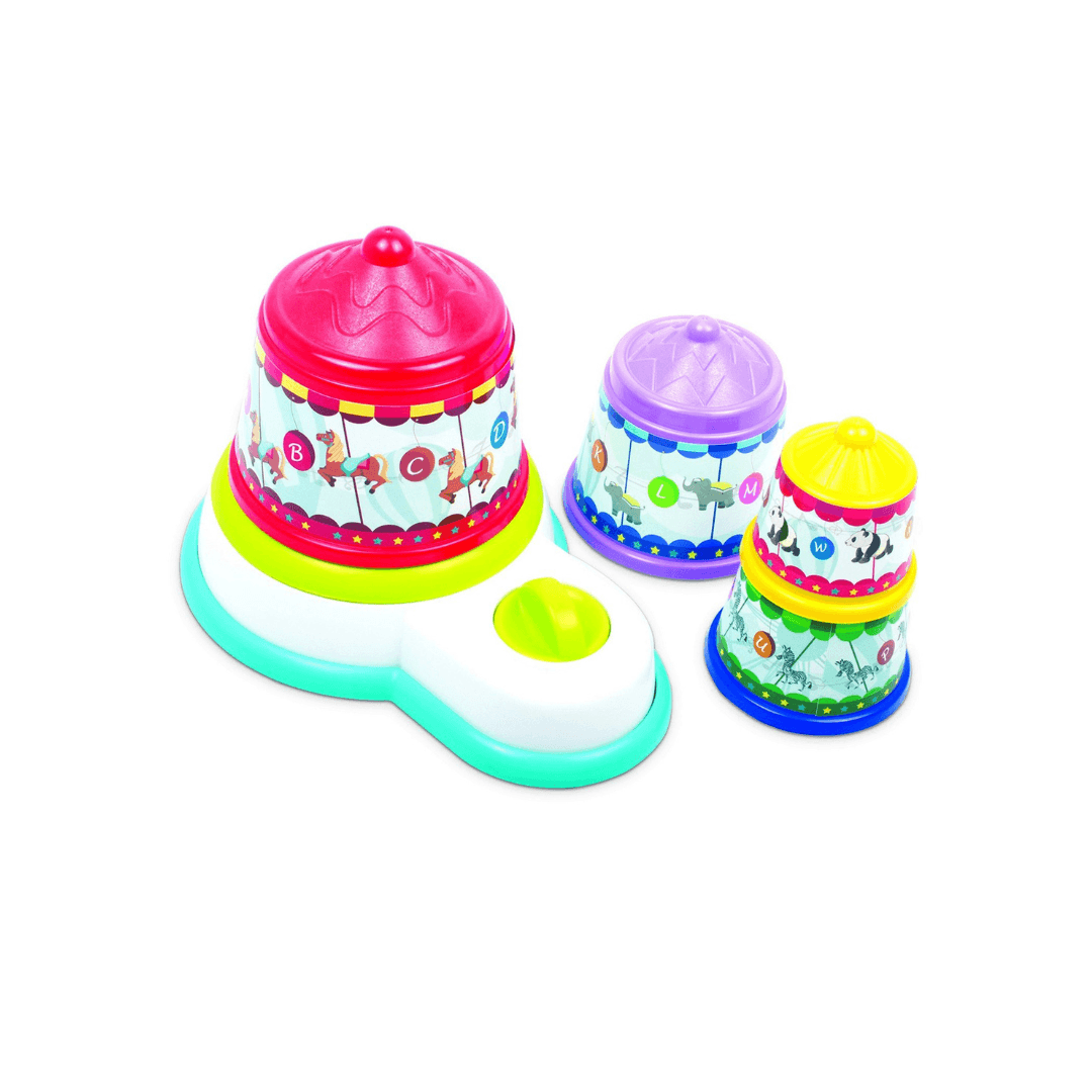 Giggles Funskool - Melody Funfair, Multicolour Musical Stacking Toy, Toy for Kids, Helps to Sort,Stack and Nest, 12 Months & Above, Infant and Preschool Toys - Timbuktoon