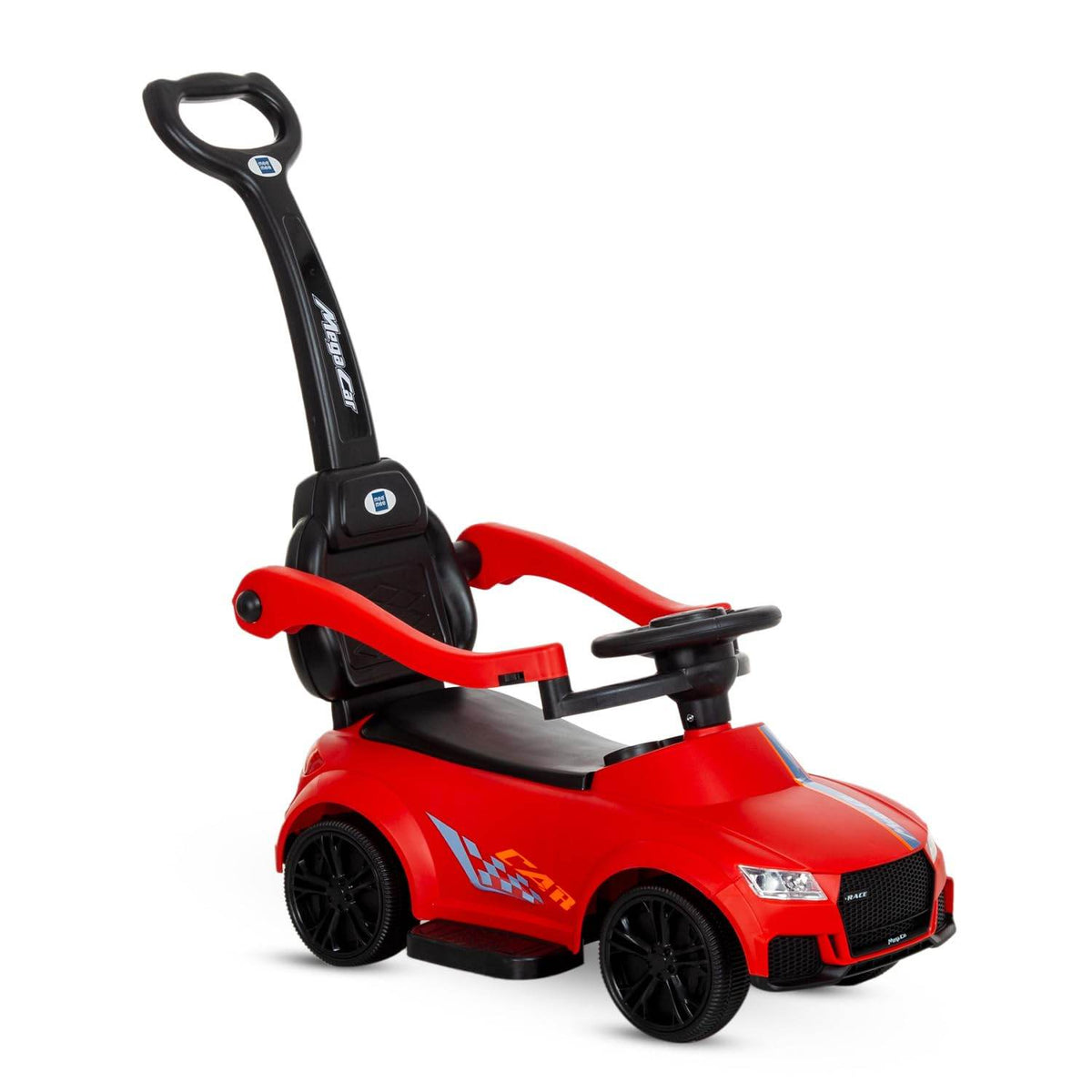 Mee Mee Cruiser Baby Ride-On Car – Safe & Entertaining Push Toy for Ages 1–3 Years with Music, LED Lights & Under-Seat Storage (Red) - Timbuktoon