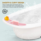 Baybee Lincey Kids Bath Tub for Baby | Mini Swimming Pool with Anti-Skid Base, Soap Tray & Drain Plug | Portable Baby Bathtub for Newborns & Kids 0-5 Years Boys & Girls (Pink)