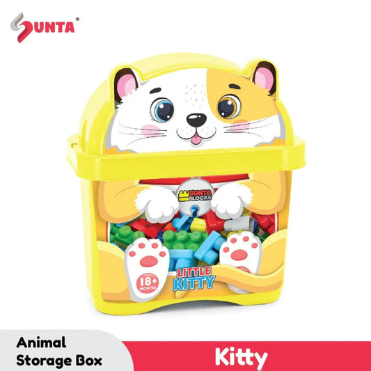 SUNTA 30 PCS Building Blocks Set | Creative Construction Toy for Kids | Durable & Safe Plastic Blocks | CAT Theme