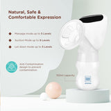 Mee Mee Digital Electric Breast Pump – 3-Mode Adjustable Suction for Nursing & Breastfeeding Comfort (White)