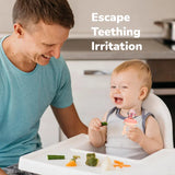 R for Rabbit First Feed Pixie Nibbler | Soft Silicone Fruit & Veggie Feeder | Baby Teether & Pacifier | Hygienic, BPA-Free | For Infants 3+ Months (Beige)