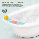 Baybee Lincey Kids Bath Tub for Baby | Mini Swimming Pool with Anti-Skid Base, Soap Tray & Drain Plug | Portable Baby Bathtub for Newborns & Kids 0-5 Years Boys & Girls (Blue)