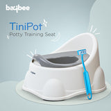 Baybee Baby Potty Training Seat for Kids 1-5 Years | Toddler Potty Chair with Removable Tray, Soft Cushion & Cleaning Brush | Portable Toilet Training Seat for Boys & Girls (Grey)