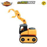 SKOODLE Mini Machines Build & Go Excavator Truck | Engineering Construction Vehicle Toy with T-Shape Screwdriver | Educational & Pretend Play Toy for Kids 3+ Years (Multicolor)