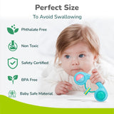 R for Rabbit Orapple Jingle Joy Baby Rattles Set | 6 Pcs Lightweight Infant Rattle Toys | BPA-Free, Non-Toxic, Safe Round Edges | Newborn Baby Toys (Multicolor)