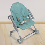 Mee Mee Convertible Baby Chair and Booster with Adjustable Height (3 Levels), Removable Meal Tray & Secure Belt, for Babies 6 Months and Older (Grey) - Timbuktoon