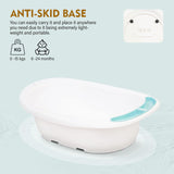 Baybee Lincey Kids Bath Tub for Baby | Mini Swimming Pool with Anti-Skid Base, Soap Tray & Drain Plug | Portable Baby Bathtub for Newborns & Kids 0-5 Years Boys & Girls (Blue)