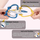 Baybee Silicone Baby Teether for Teething Gums | Soft, BPA-Free, Food-Grade Chew Toy | Safe, Lightweight & Easy-to-Hold Teether for Infants (6–12 Months)