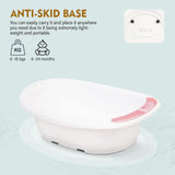 Baybee Lincey Kids Bath Tub for Baby | Mini Swimming Pool with Anti-Skid Base, Soap Tray & Drain Plug | Portable Baby Bathtub for Newborns & Kids 0-5 Years Boys & Girls (Pink)