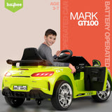 BAYBEE Spyder Pro Battery Operated Car for Kids | Rechargeable Ride-On Toy Car with Music & LED Lights | Big Electric Car for Kids to Drive (Spyder Pro LGR)