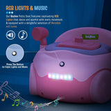 Baybee Baby Potty Training Seat for Kids 1-5 Years | Car-Shaped Toddler Potty Chair with LED Lights, Removable Tray, Soft Cushion & Cleaning Brush | Portable Toilet Training Seat for Boys & Girls (Pink)