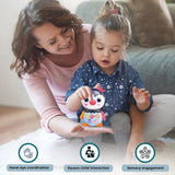 Joy Junction Owl Baby Musical Toy | Interactive Learning Toy with Music, LED Lights & Animal Sounds | Early Educational Development Toy for Toddlers & Infants 12 Months+ (Blue)